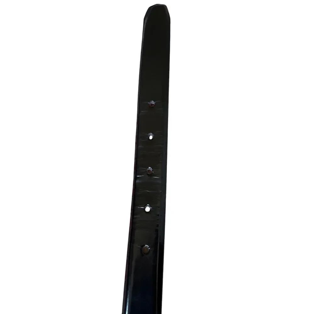 Carlisle‎ Black Italian Calfskin Belt Silver Tone Studded Look Hardware Small